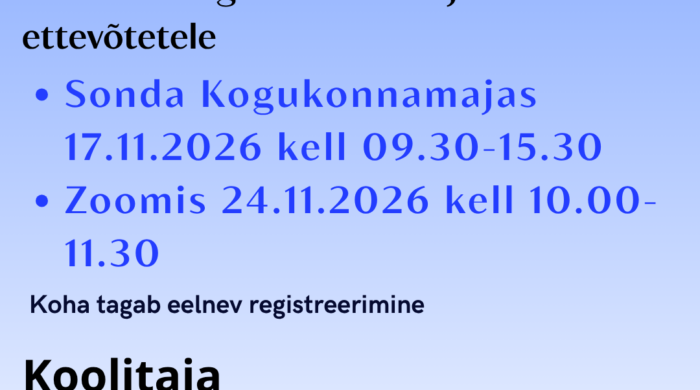 Omatulu teenimise ja finantsplaneerimise koolitus kogukondadele (1)